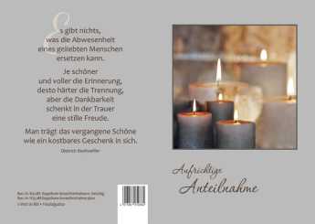 Doppelkarte plano - Aufrichtige Anteilnahme 