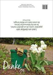 Doppelkarte plano - Danke - Gärtner 