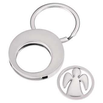 Schlüsselanhänger - Engel mit Einkaufschip 