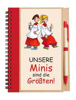 Notizbuch mit Kuli - Minis - Unsere Minis sind die Größten 
