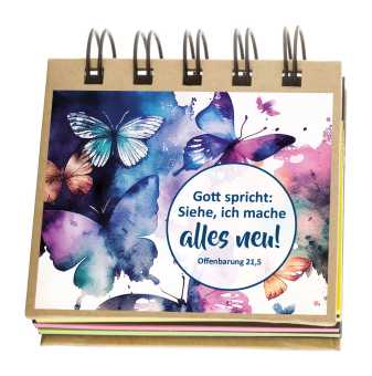Haftnotizen-Set - Jahreslosung 2026 - Schmetterling 