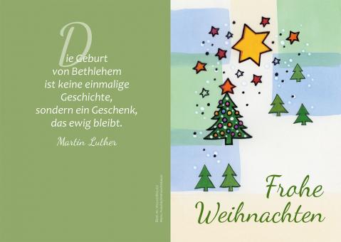 Doppelkarte plano - Weihnachtsbaum 