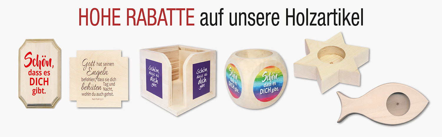 Rabatt auf Holzartikel